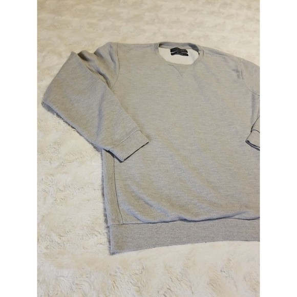 Zara Mens XXL Gray Sweatshirt Pullover Essentials Slim Fit Daily Outfit - Picture 5 of 13
